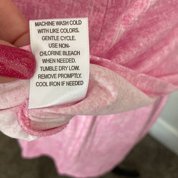 Jaclyn Intimates Womens Pajamas T-Shirt and Shorts sz L Pink NWT - Picture 8 of 9